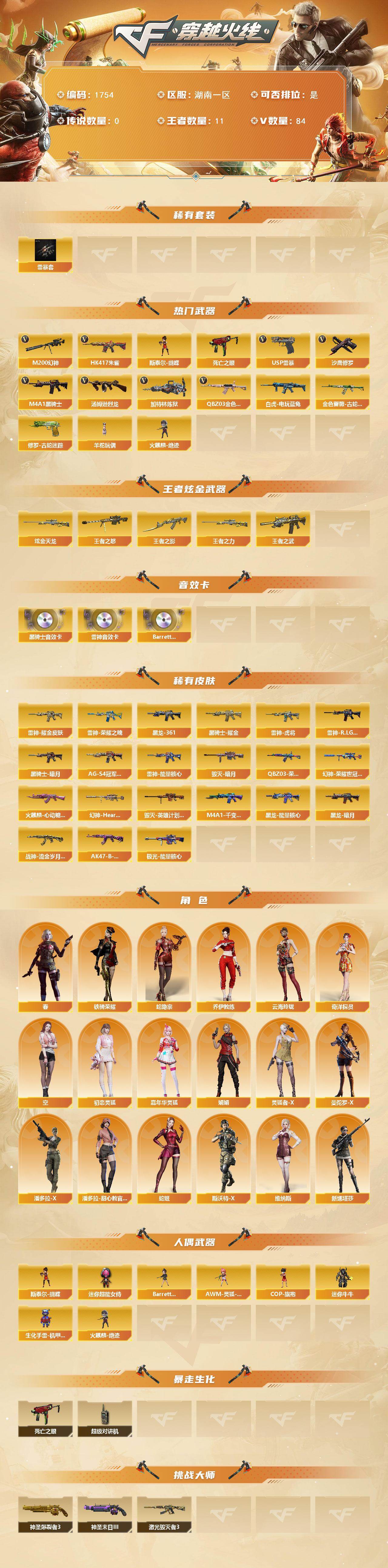 CFCMW431075穿越火线账号详情图2