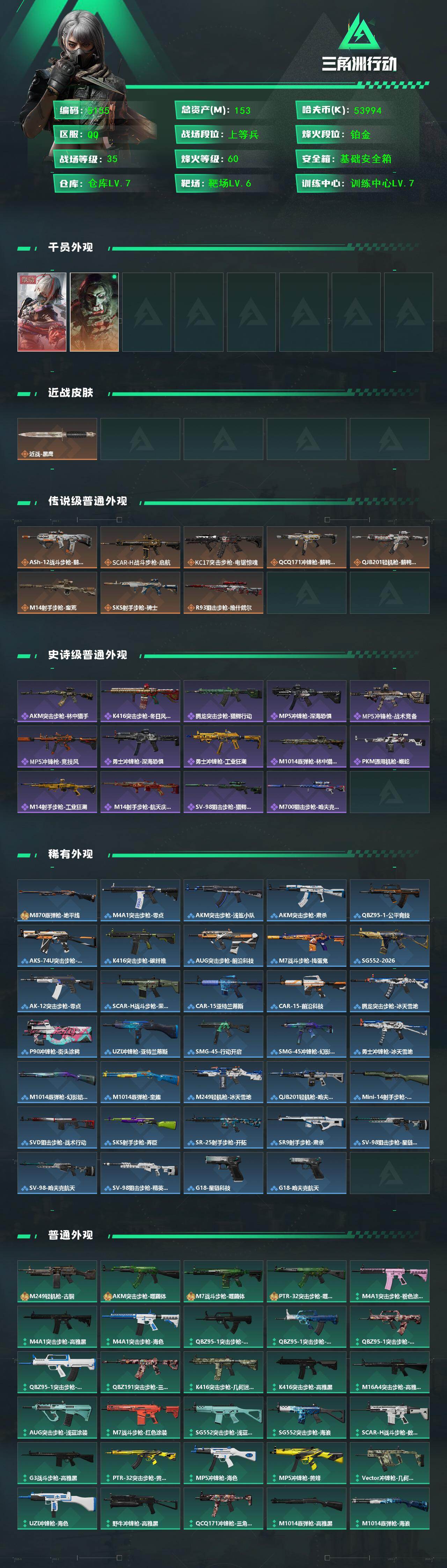 SJZCMW433631三角洲行动账号详情图2