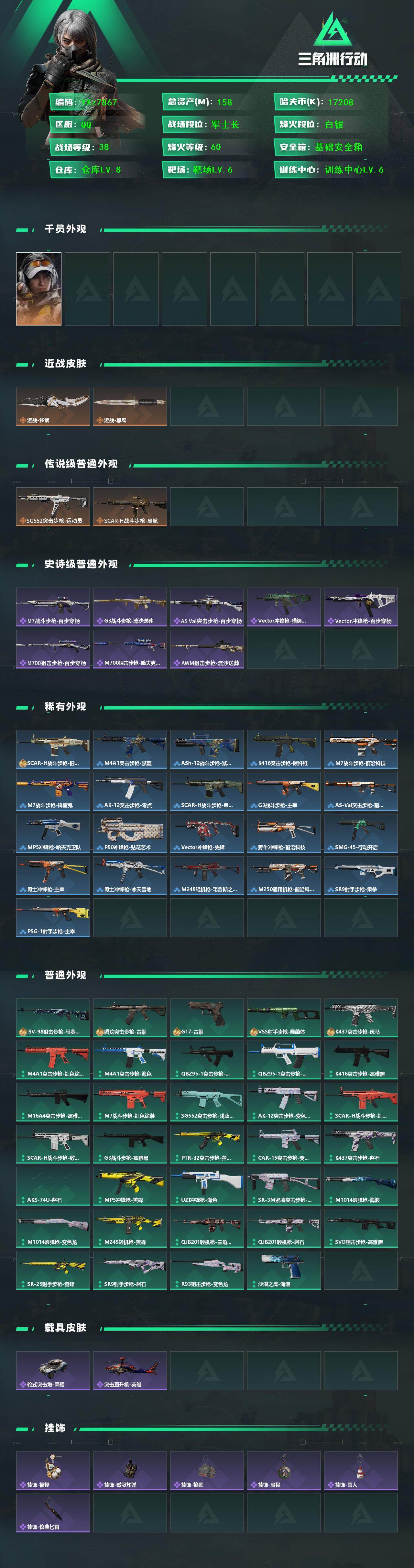 SJZCMW433478三角洲行动账号详情图2