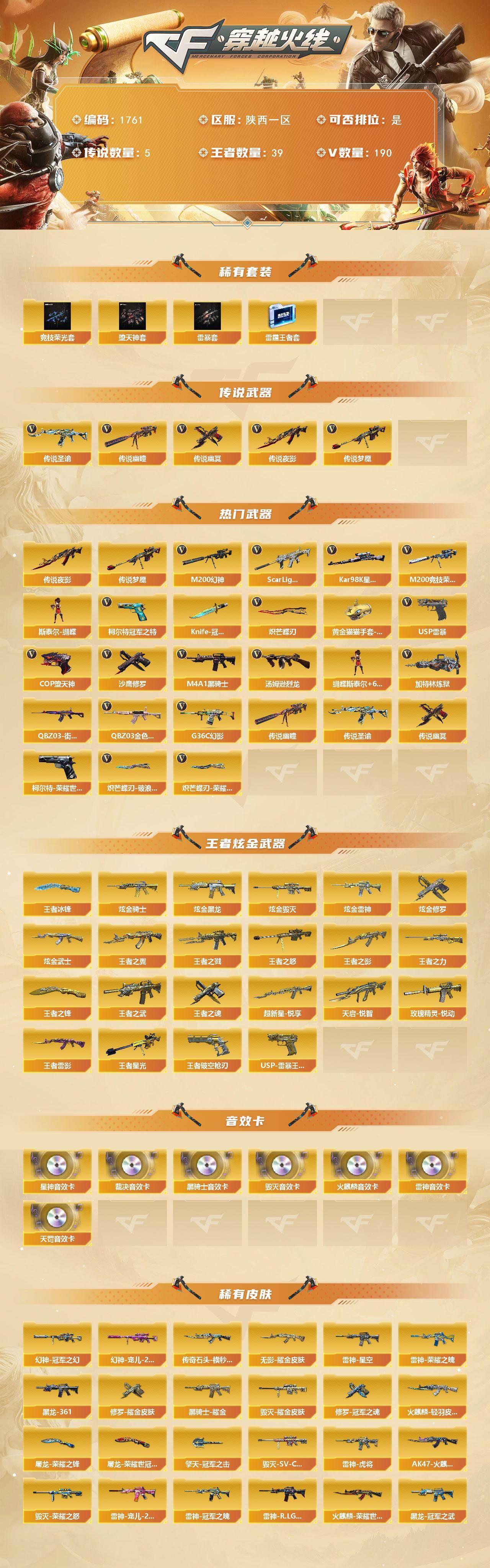 CFCMW431125穿越火线账号详情图2