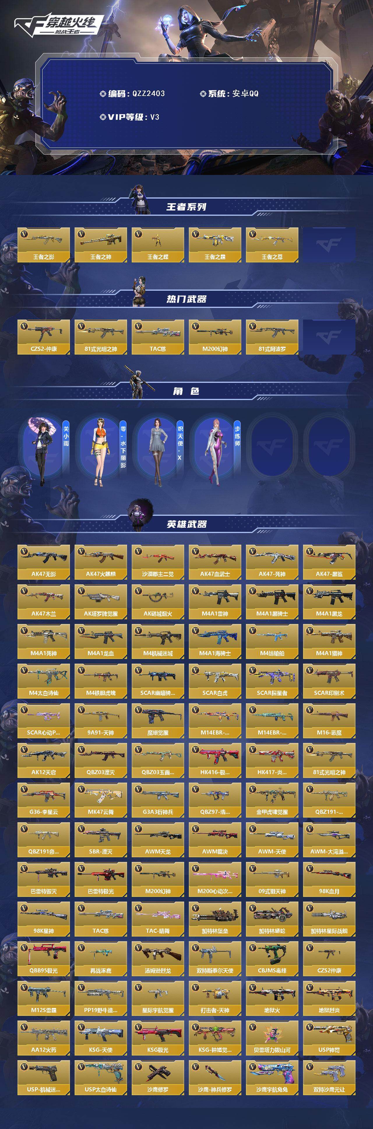 CFMEY49213枪战王者账号详情图2