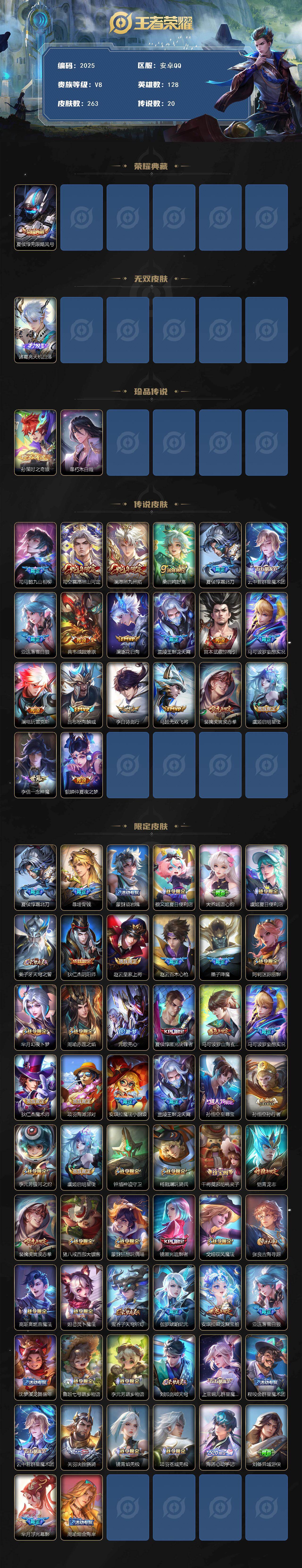 WZQM4116885王者荣耀账号详情图3