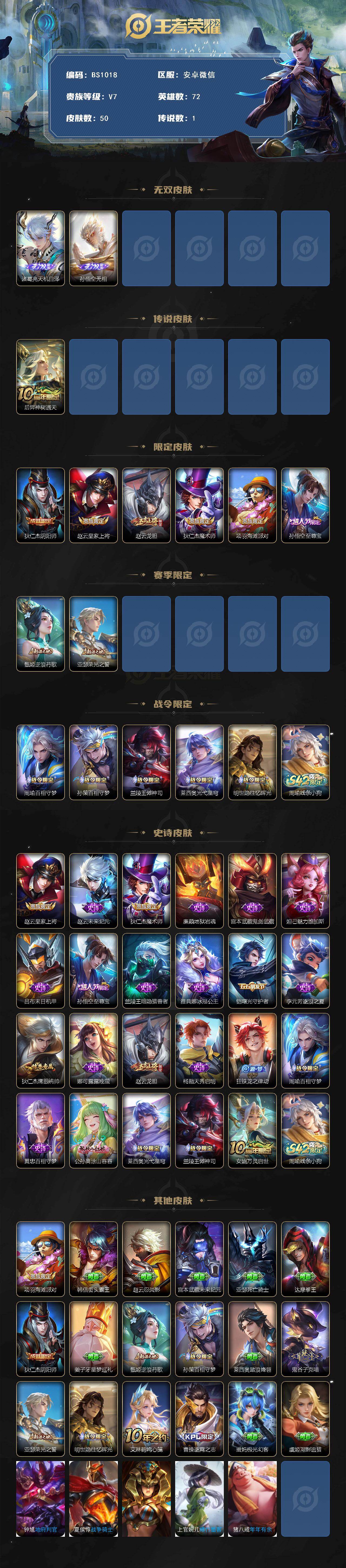 WZCMW4136765王者荣耀账号详情图2