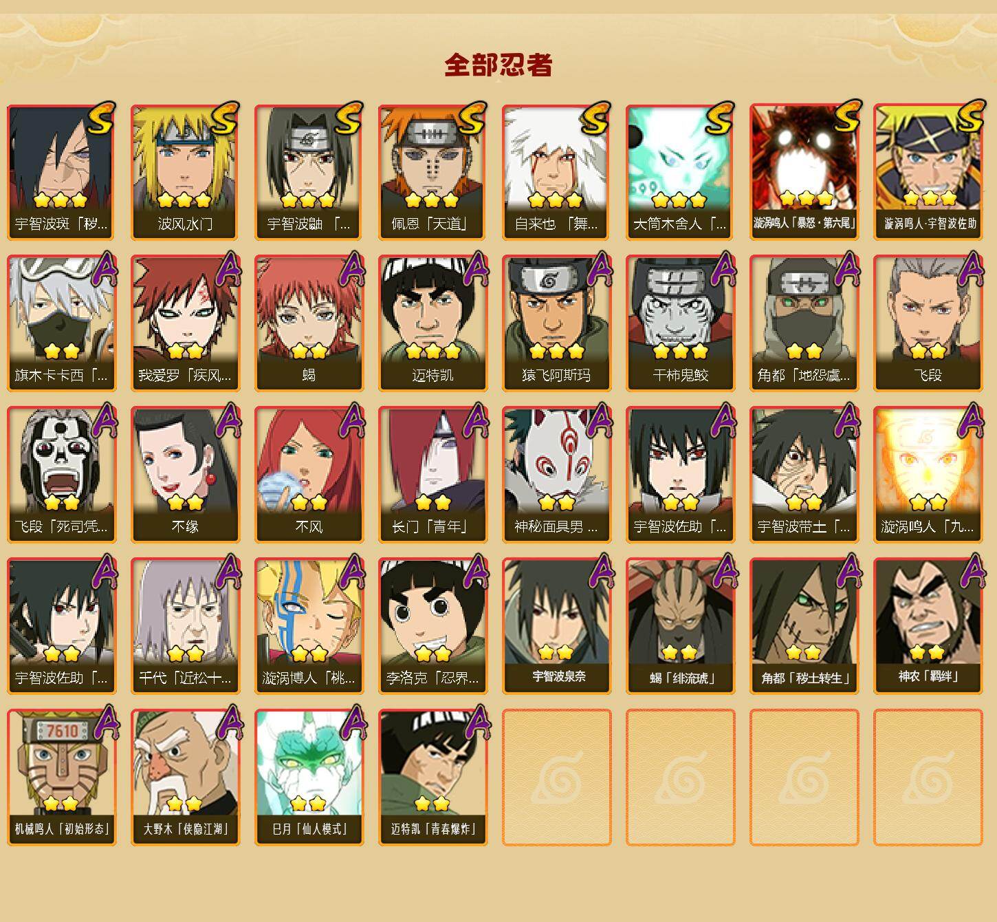 HYEY49113火影忍者账号详情图2