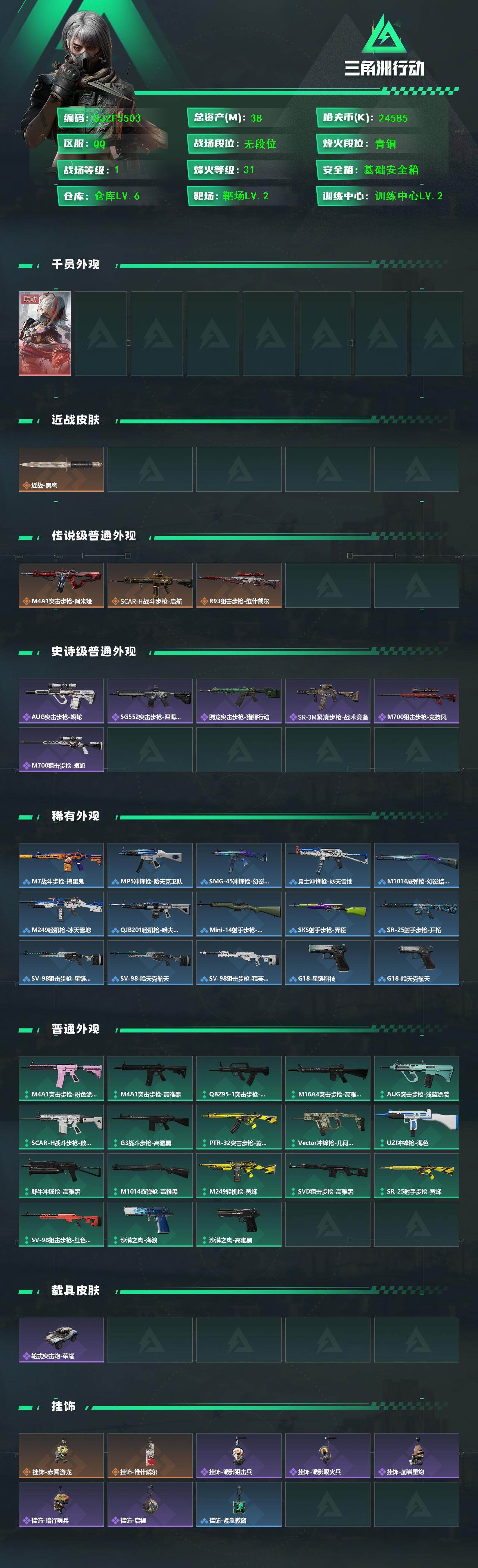 SJZEY433068三角洲行动账号详情图2