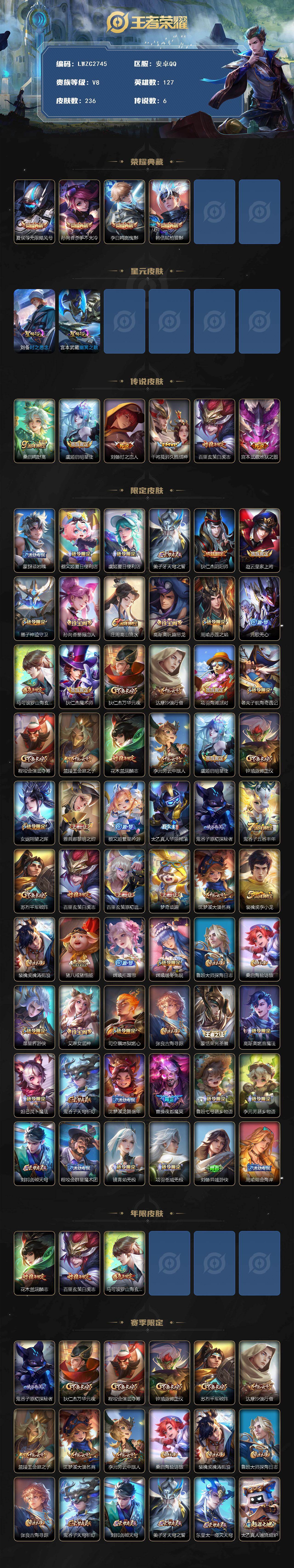 WZCMW4132893王者荣耀账号详情图2