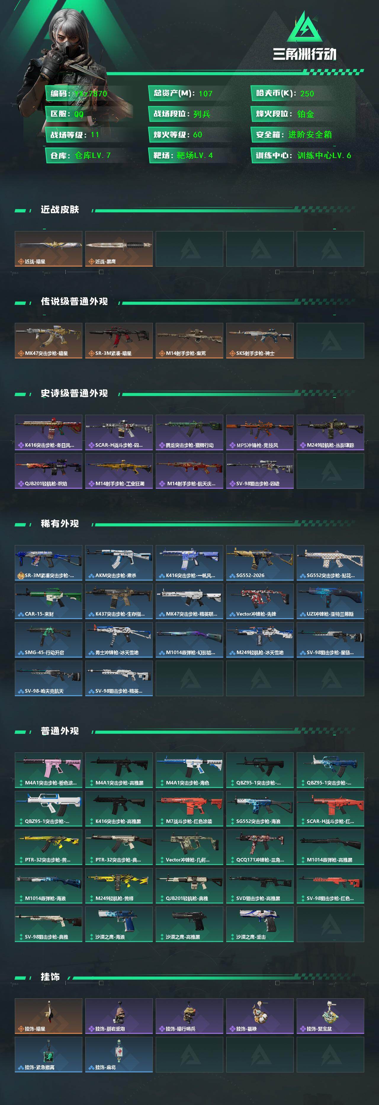 SJZCMW434845三角洲行动账号详情图2