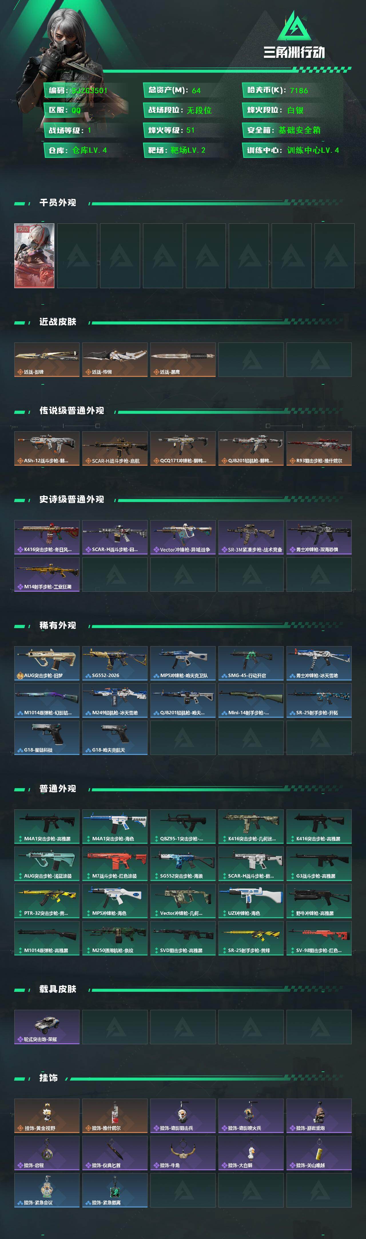 SJZEY433413三角洲行动账号详情图2