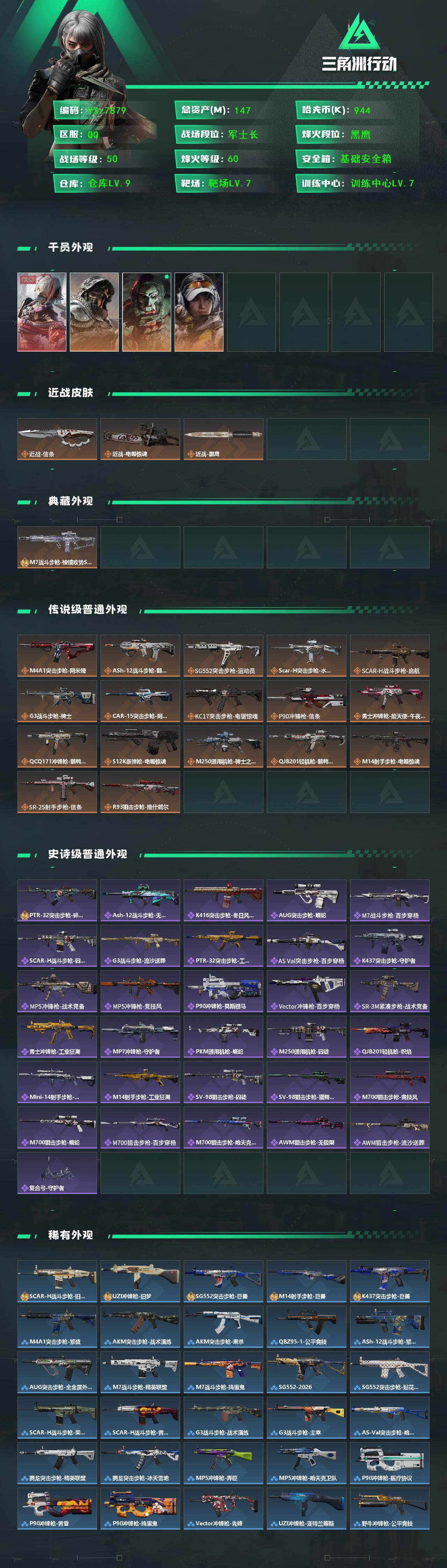 SJZCMW434847三角洲行动账号详情图2