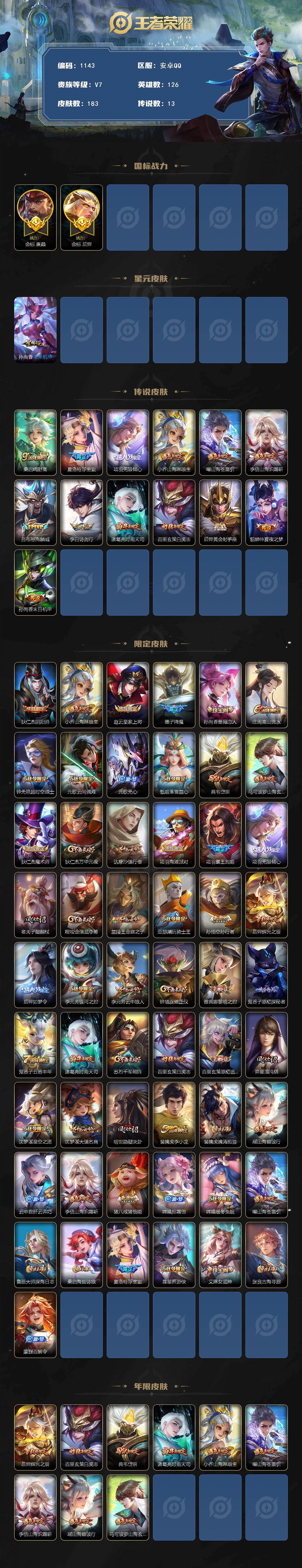 WZCMW4121799王者荣耀账号详情图2