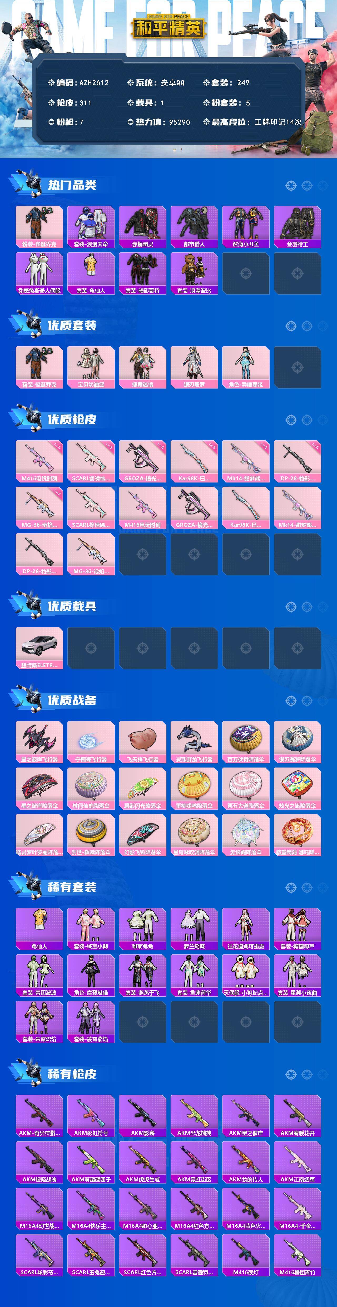 HPCMW466265和平精英账号详情图2