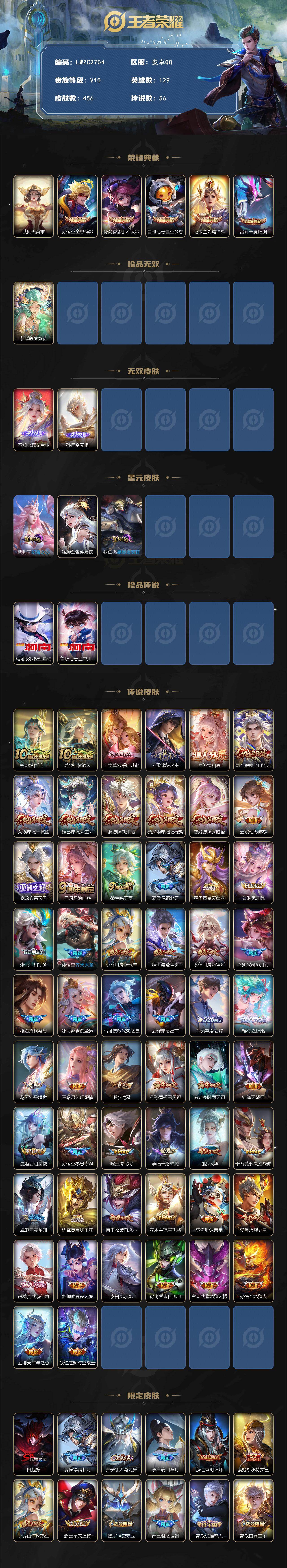 WZCMW4123990王者荣耀账号详情图2