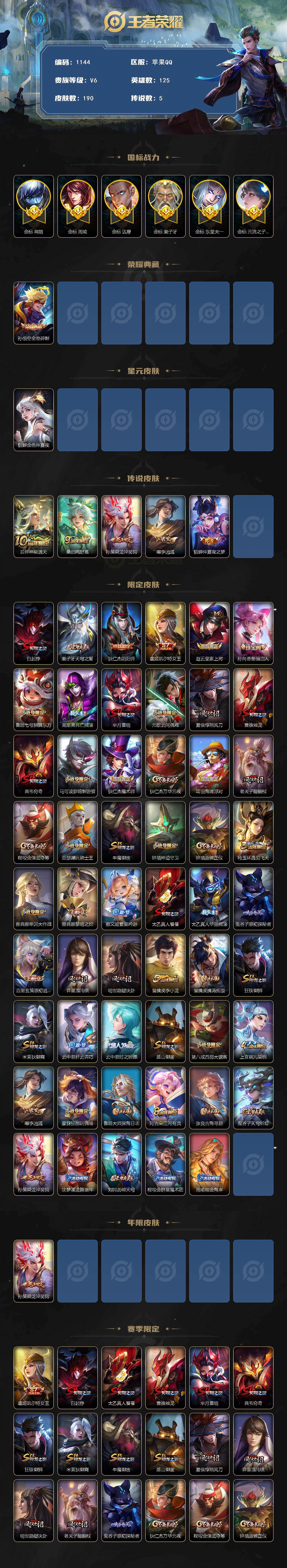 WZCMW4121810王者荣耀账号详情图2