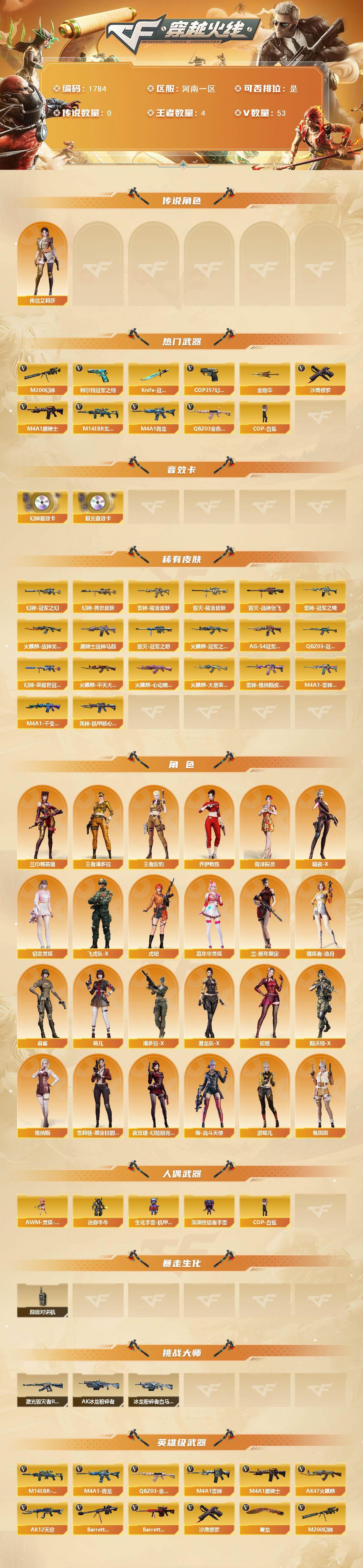 CFCMW432344穿越火线账号详情图2