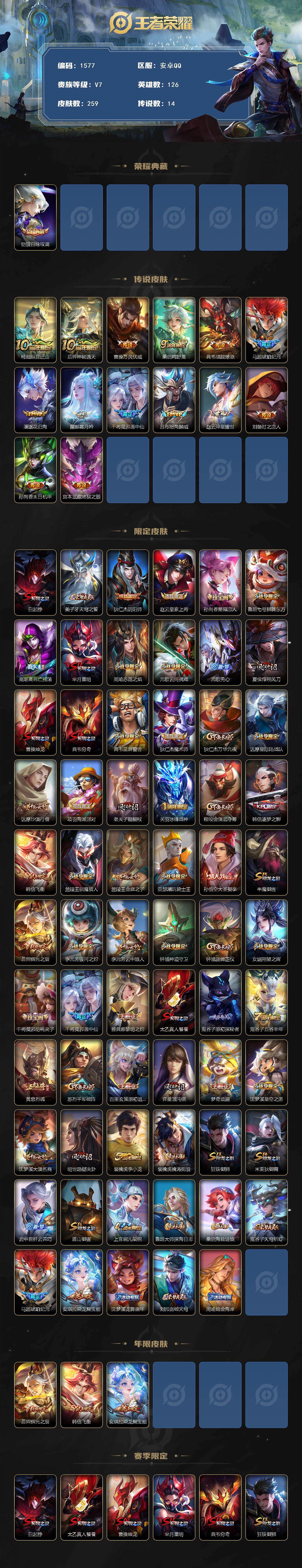 WZCMW4192353王者荣耀账号详情图2