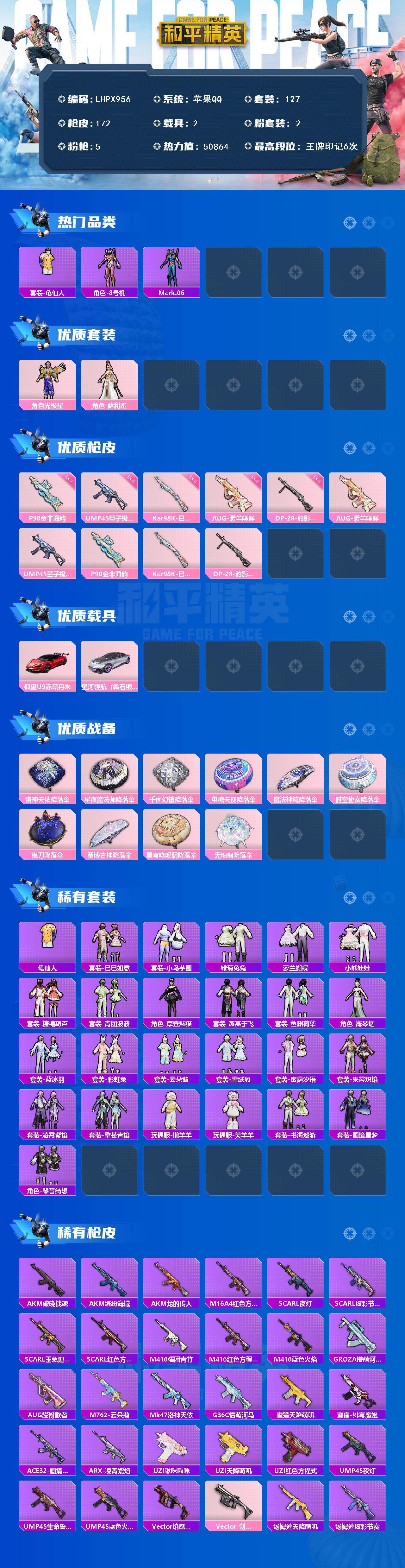 HPLX465321和平精英账号详情图2