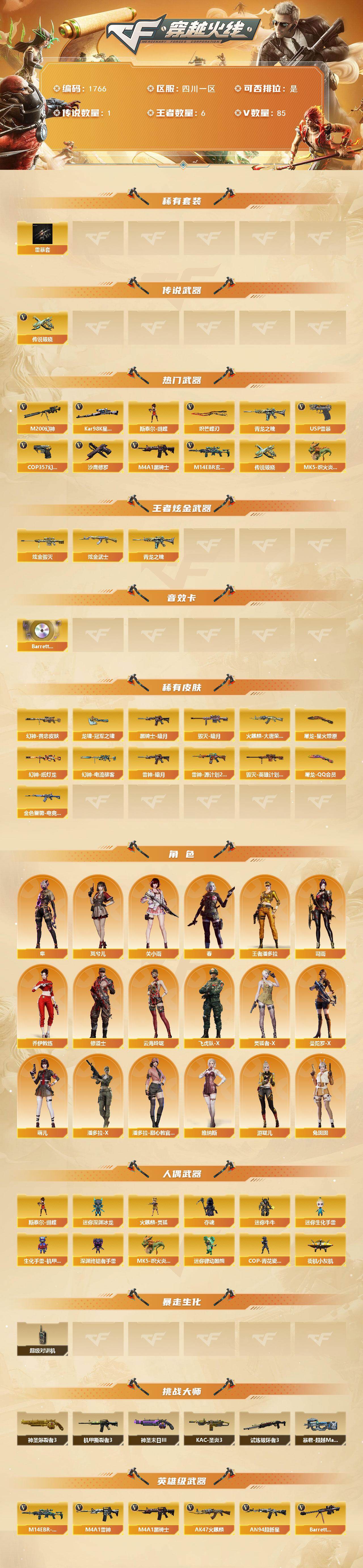 CFCMW431147穿越火线账号详情图2