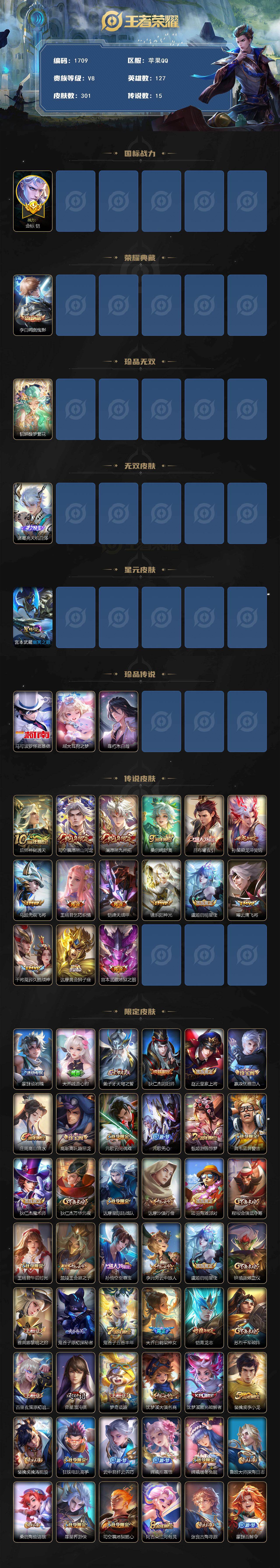 WZKG4118250王者荣耀账号详情图2