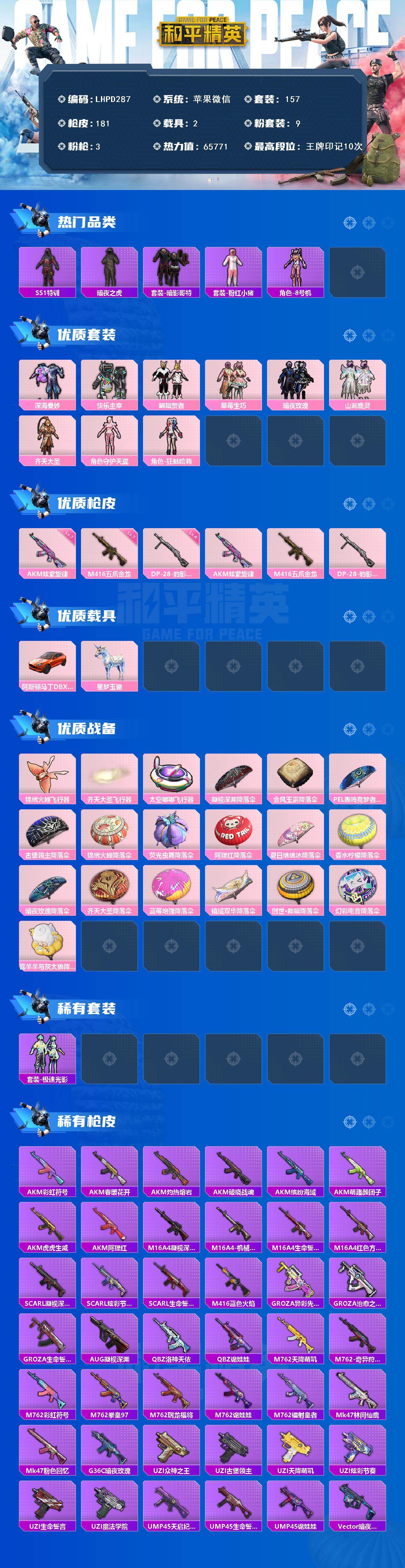 HPLX465991和平精英账号详情图2