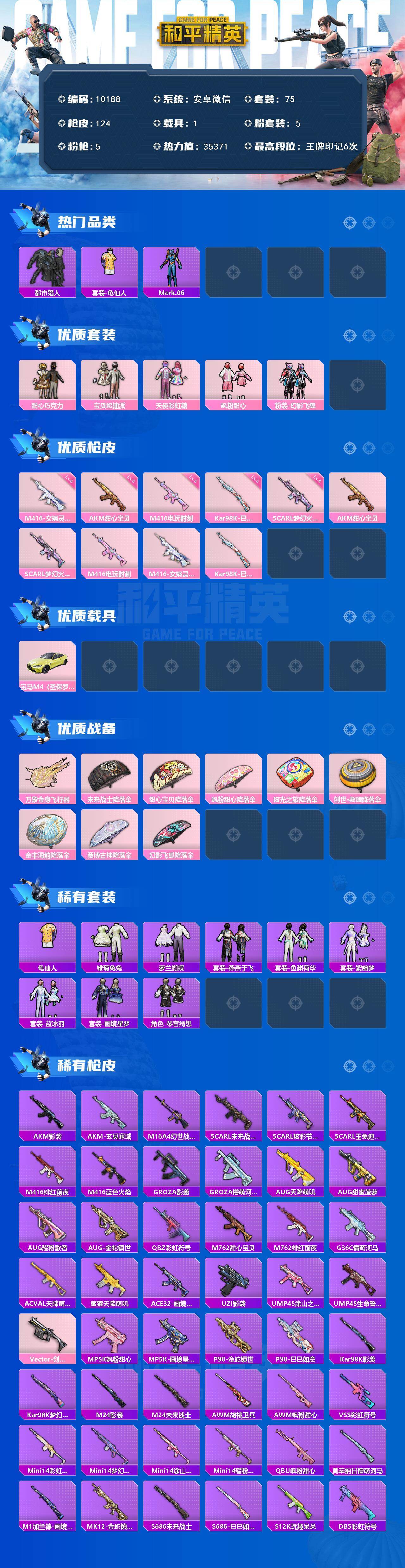 HPCMW464577和平精英账号详情图2