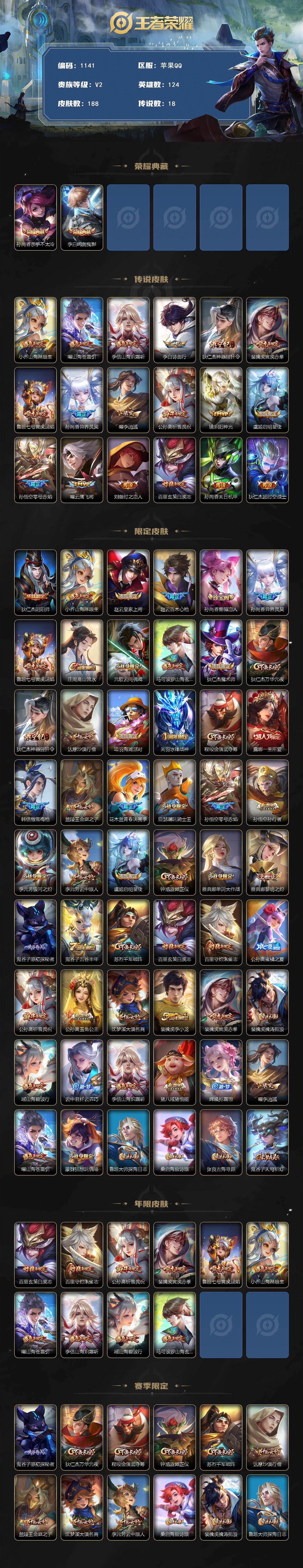 WZCMW4118785王者荣耀账号详情图2