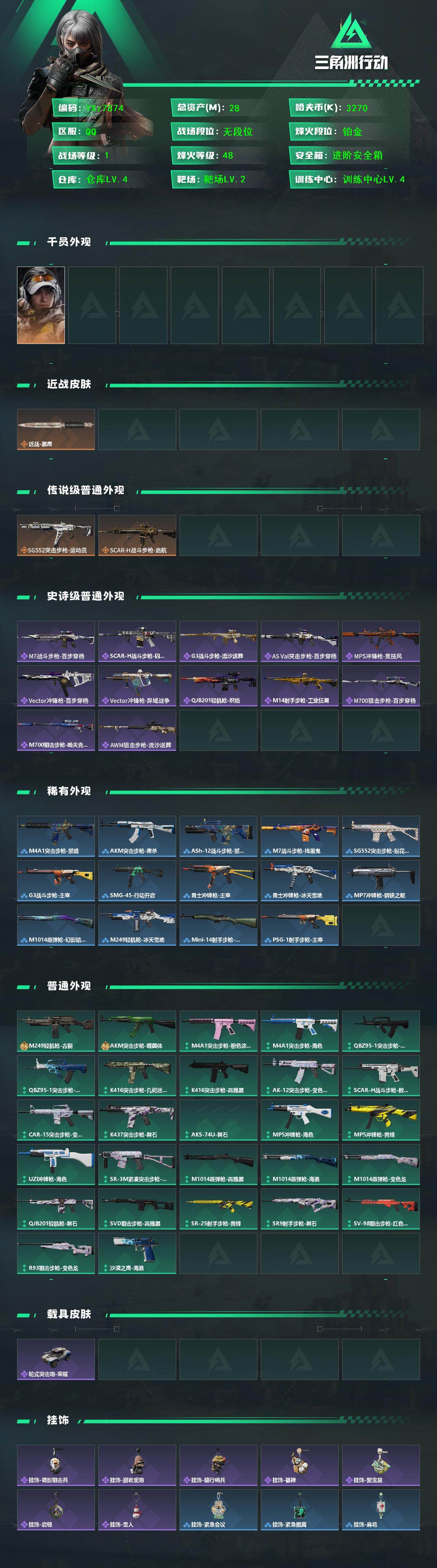 SJZCMW433501三角洲行动账号详情图2