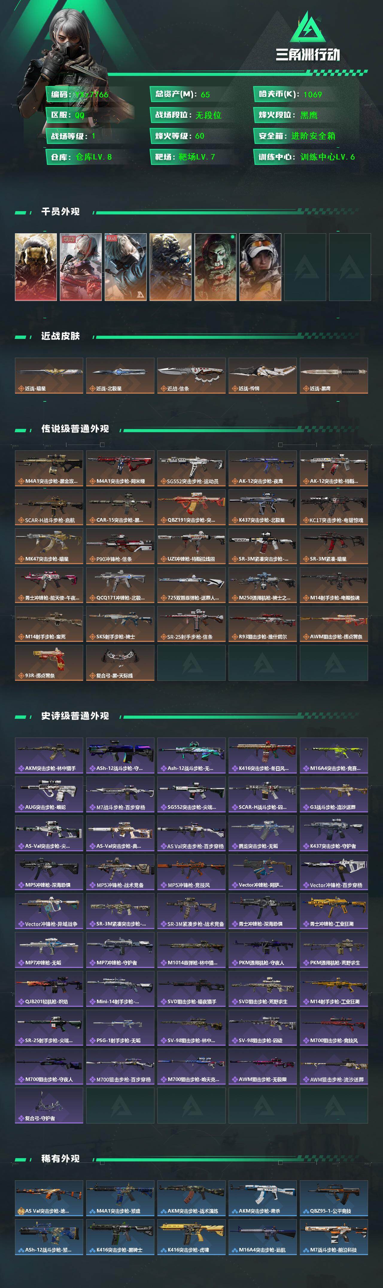 SJZCMW434860三角洲行动账号详情图2