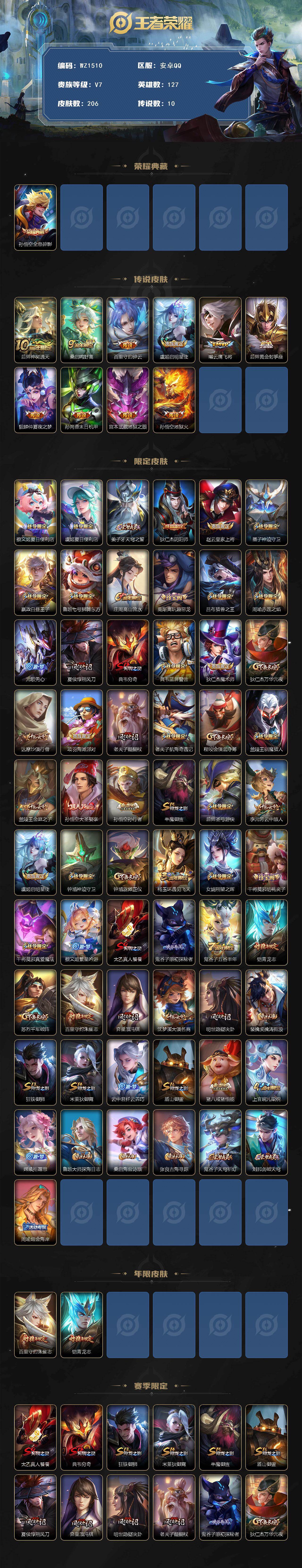 WZCMW4120892王者荣耀账号详情图2