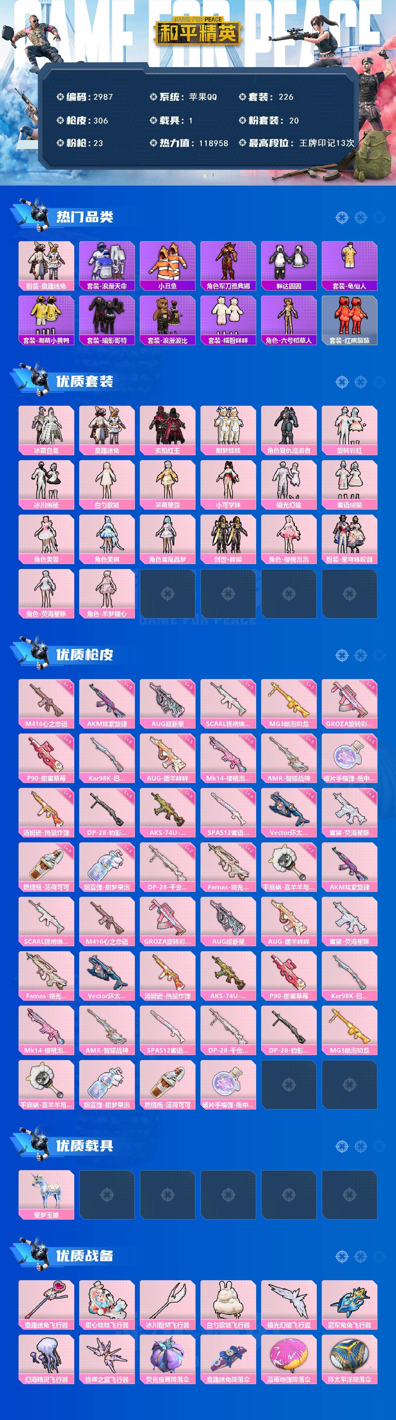 HPCMW466243和平精英账号详情图2