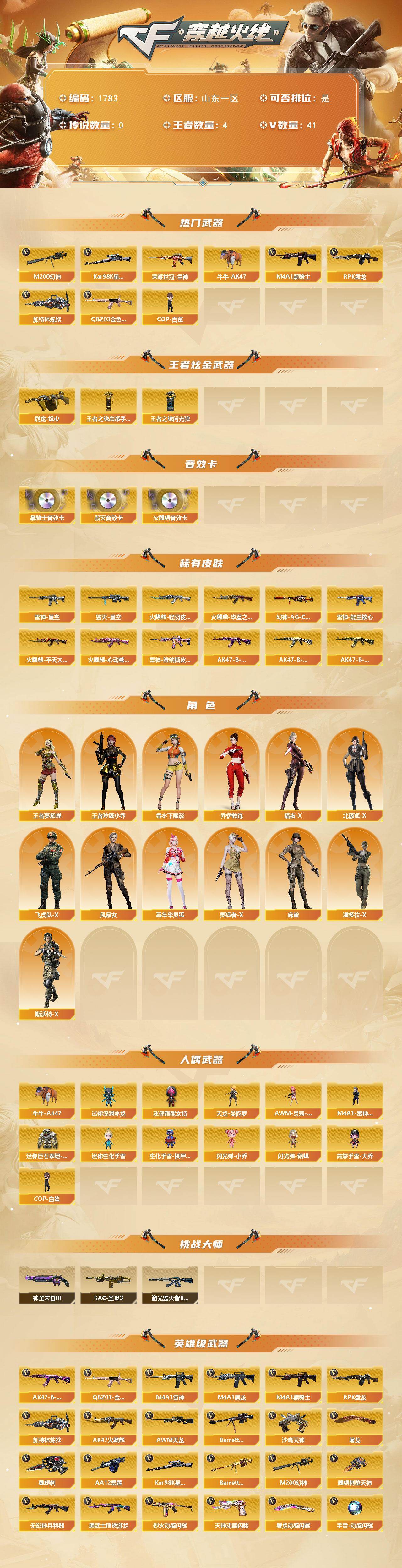 CFCMW432334穿越火线账号详情图2