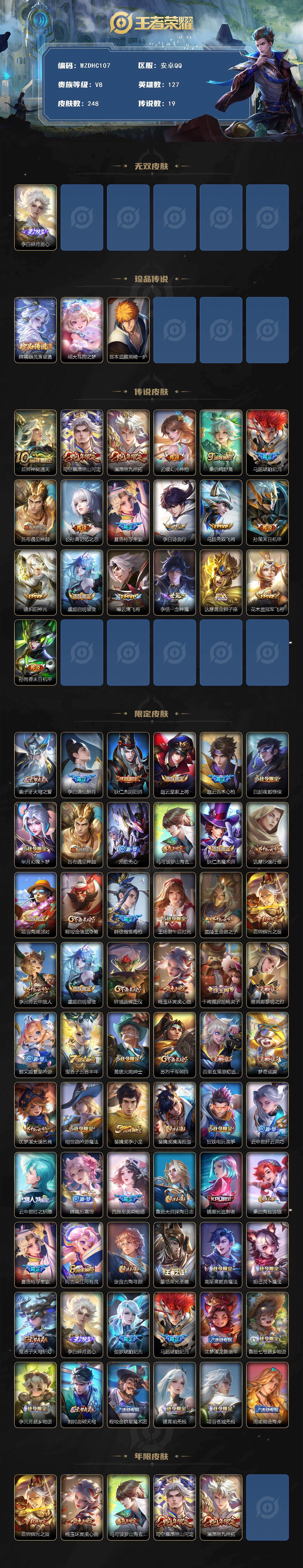 WZ034120393王者荣耀账号详情图2