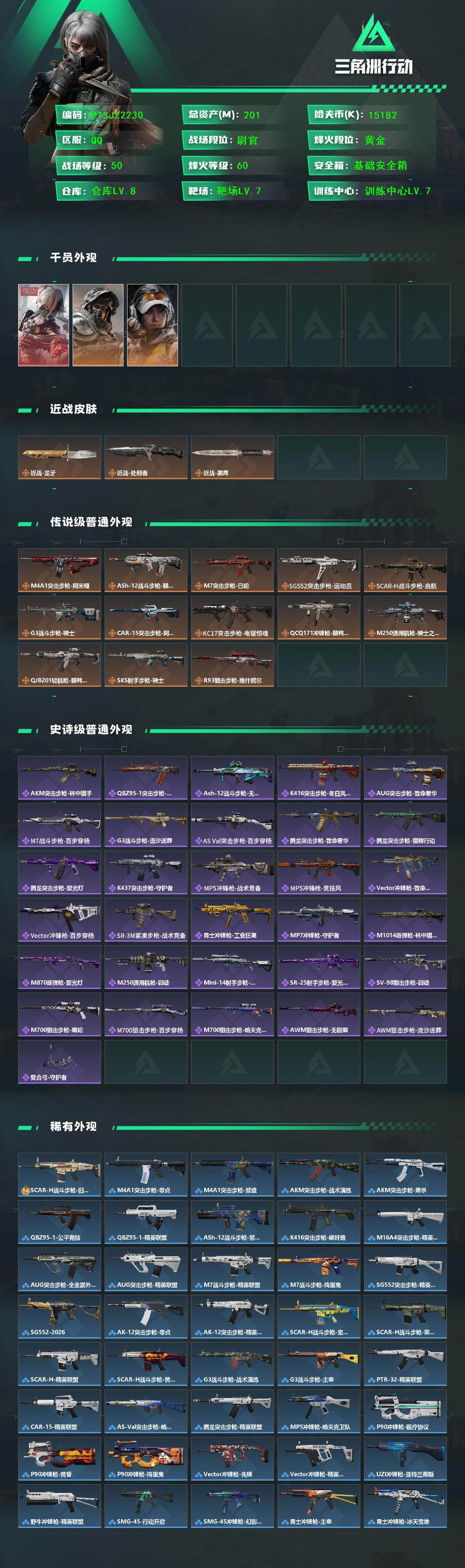 SJZQM442126三角洲行动账号详情图4