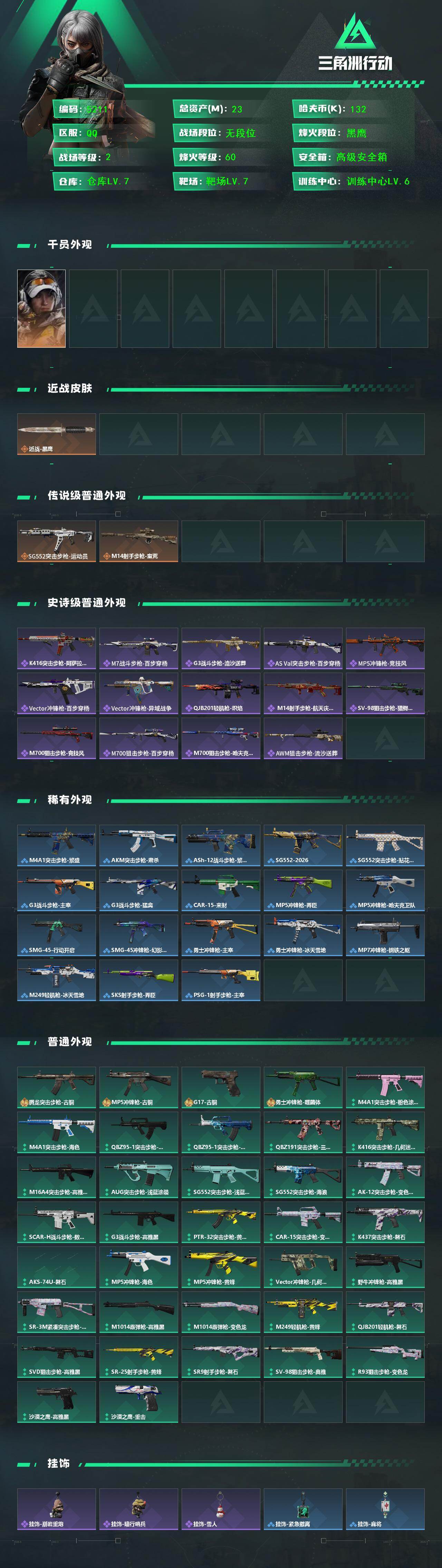 SJZCMW434724三角洲行动账号详情图2