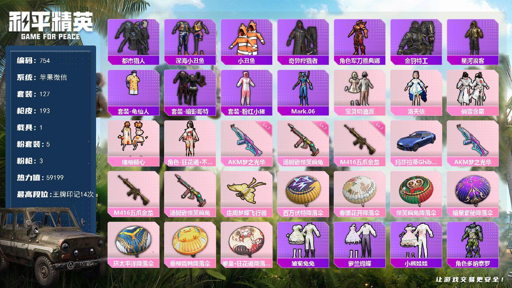 HPKG476421和平精英账号详情图23