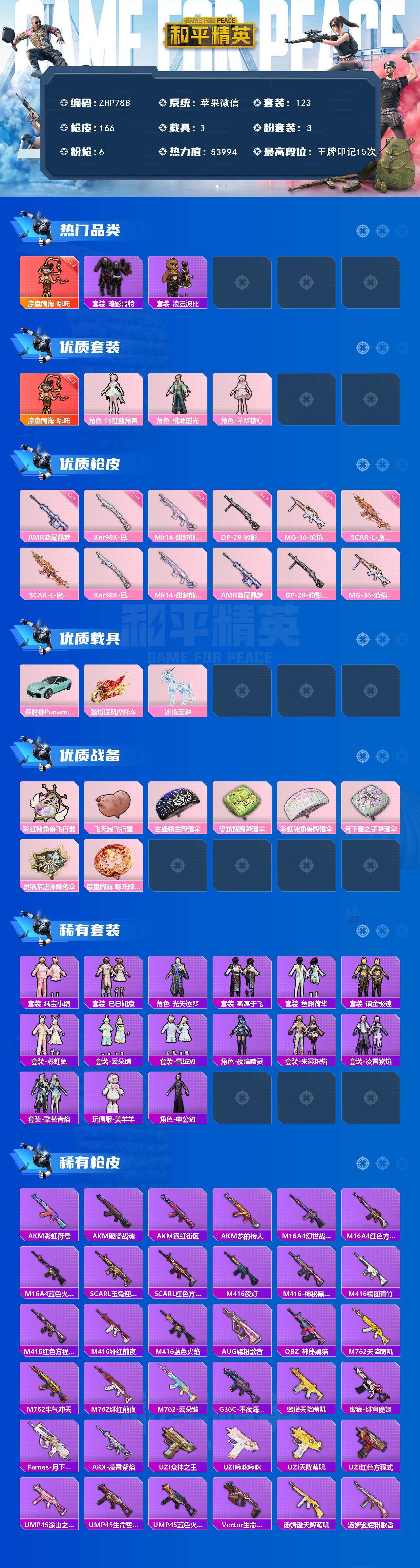 HPLE467380和平精英账号详情图2