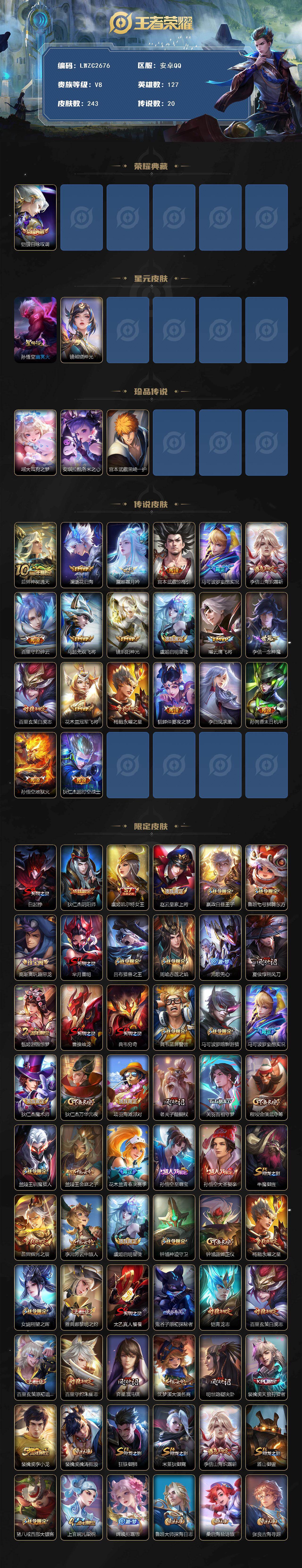 WZCMW4122815王者荣耀账号详情图2