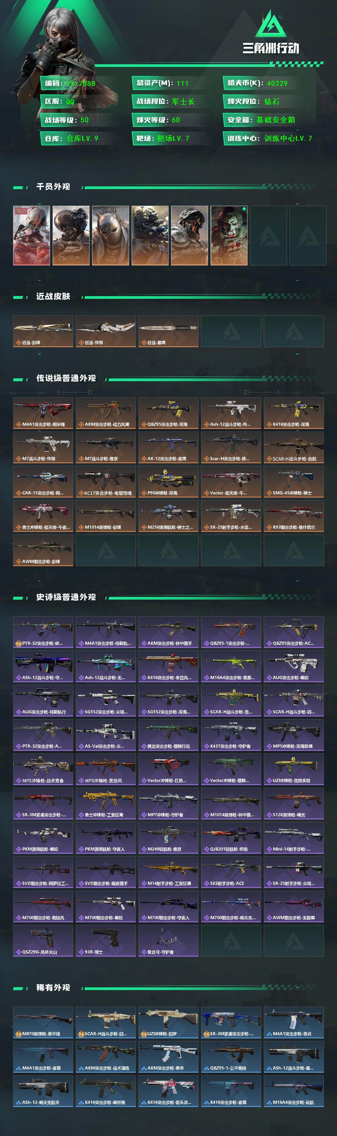 SJZCMW434844三角洲行动账号详情图2