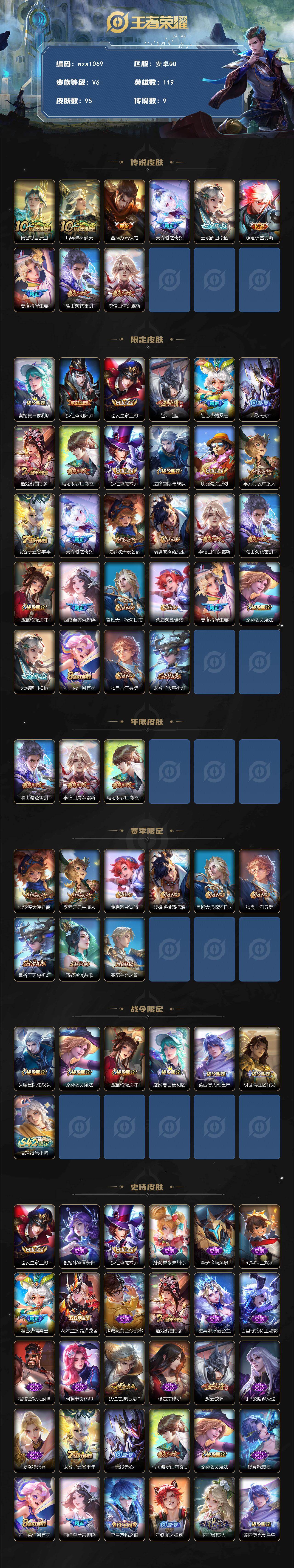 WZQM4125108王者荣耀账号详情图3 WZQM4125108王者荣耀账号详情图3