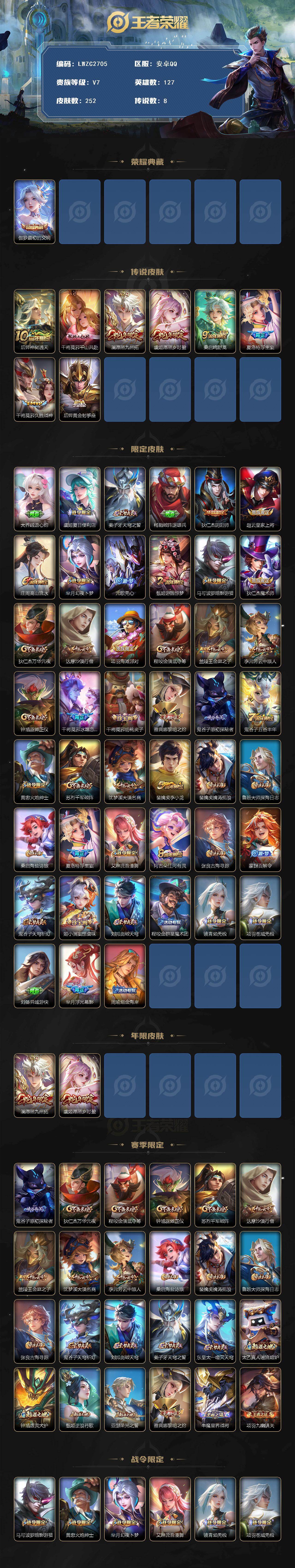 WZCMW4130541王者荣耀账号详情图2