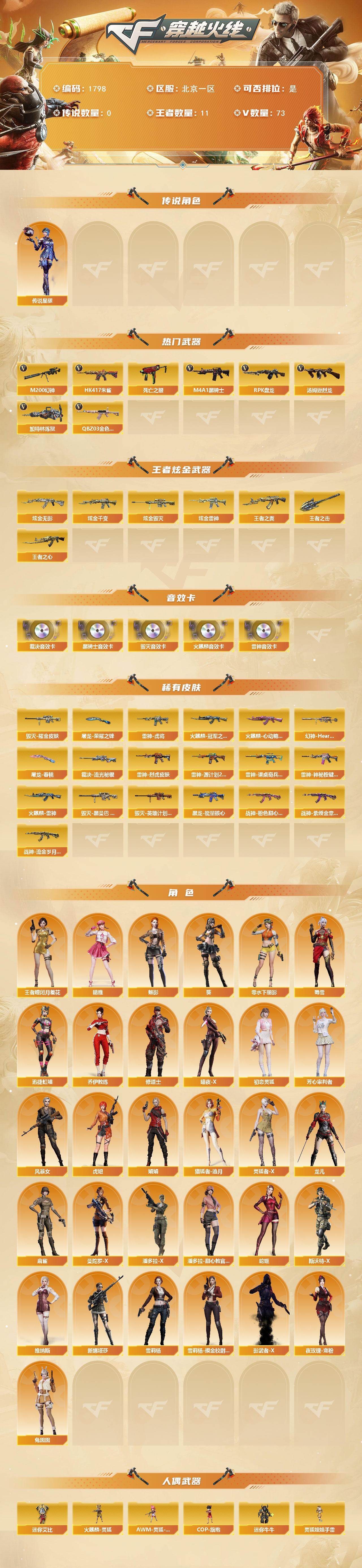 CFCMW432473穿越火线账号详情图2