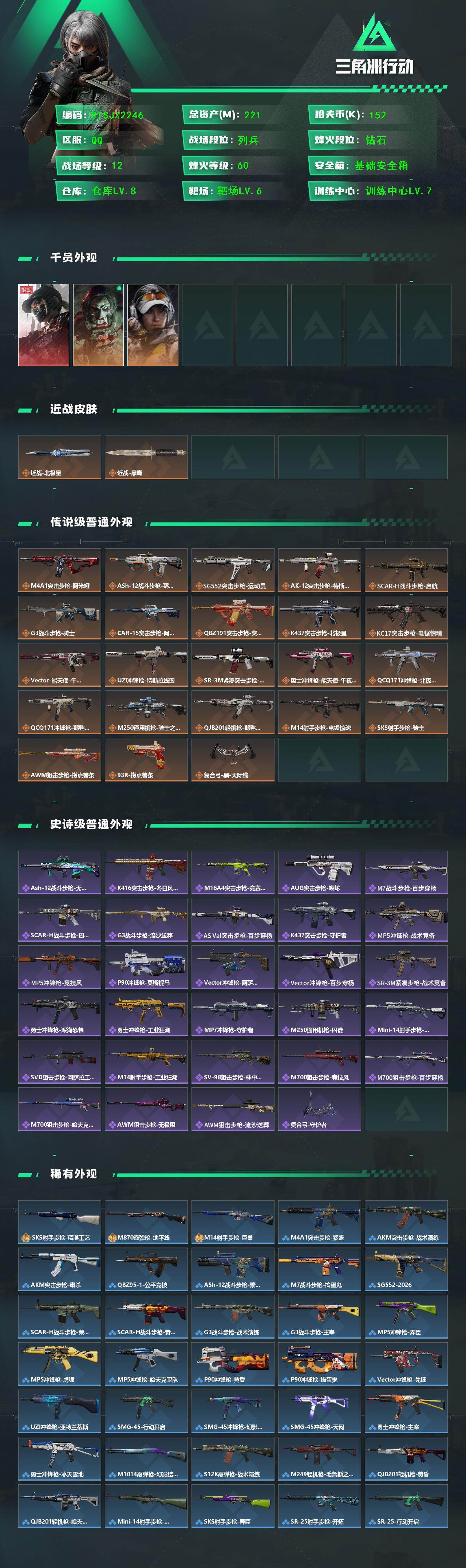 SJZQM442117三角洲行动账号详情图3