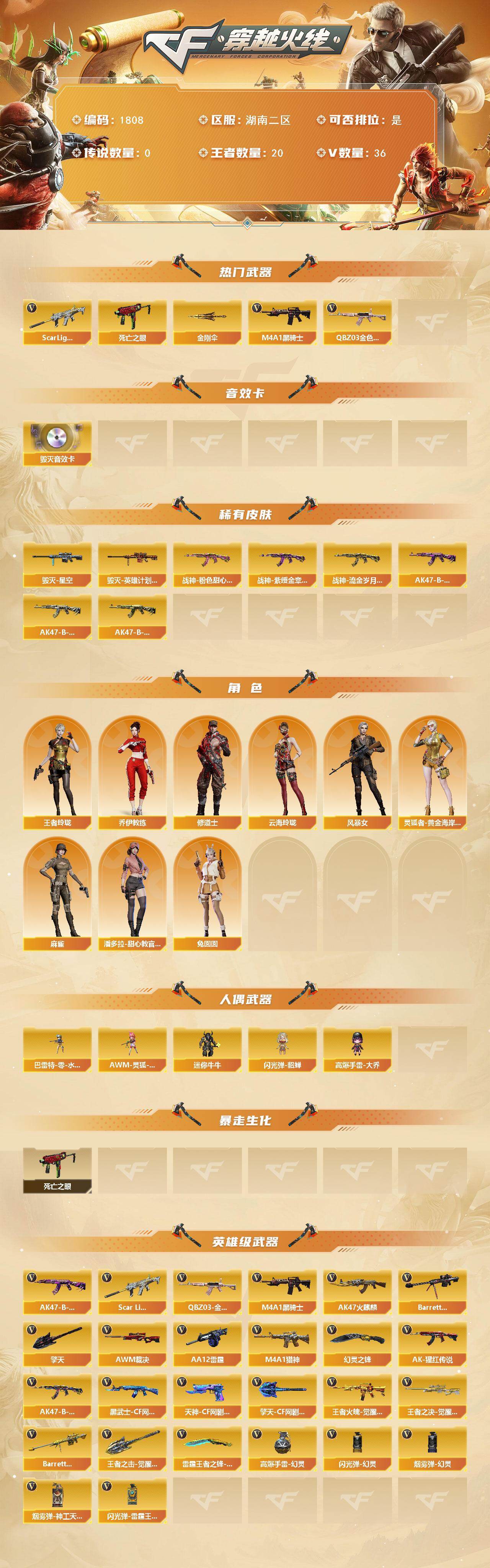 CFCMW432588穿越火线账号详情图2