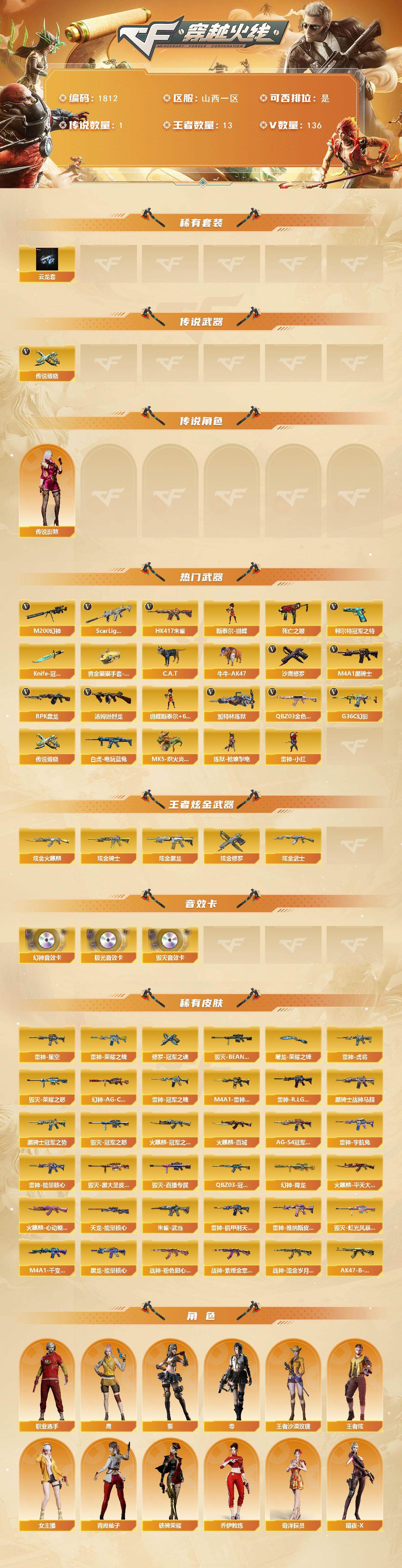 CFCMW432603穿越火线账号详情图2