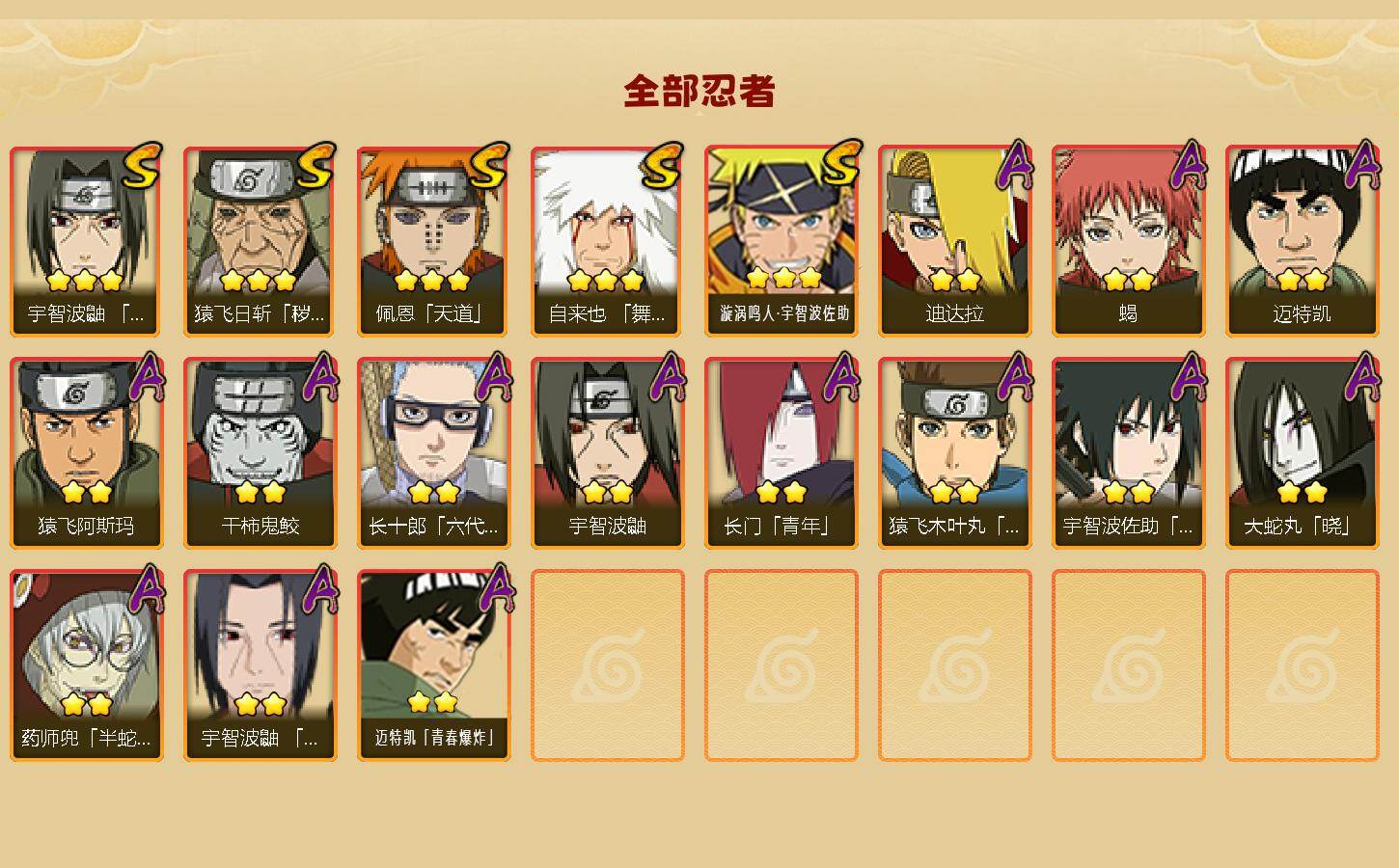 HYCMW419591火影忍者账号详情图2