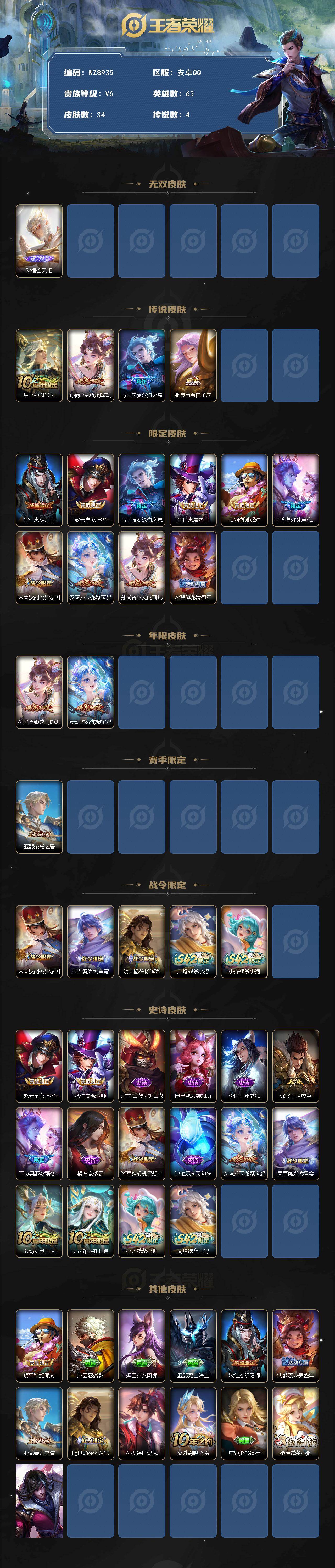 WZCMW4155449王者荣耀账号详情图2