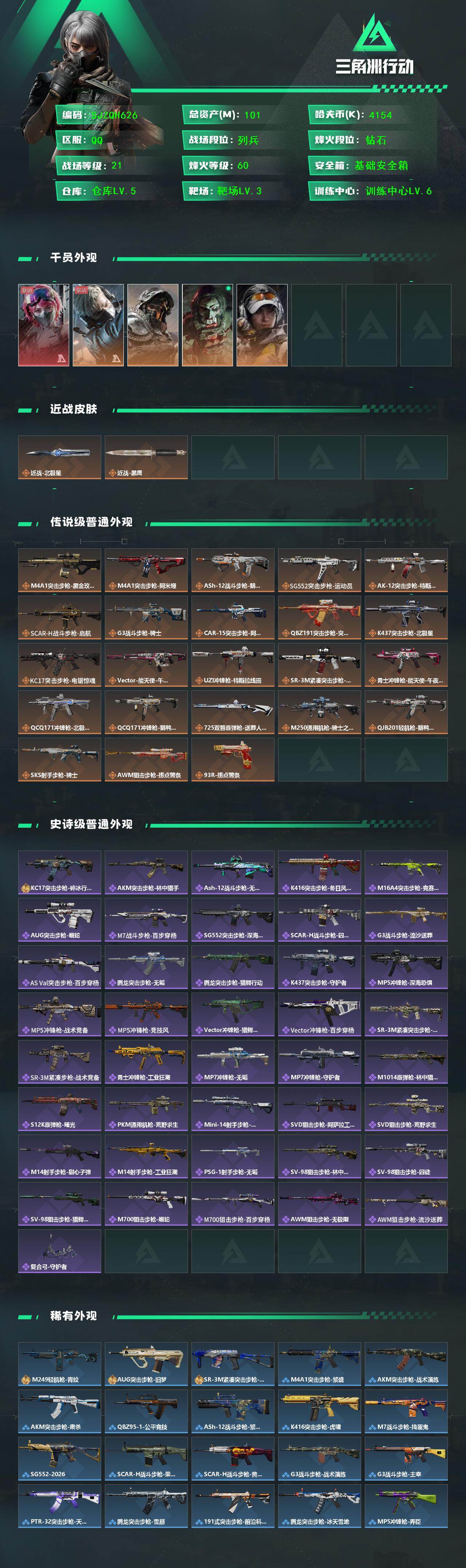 SJZEY434584三角洲行动账号详情图2