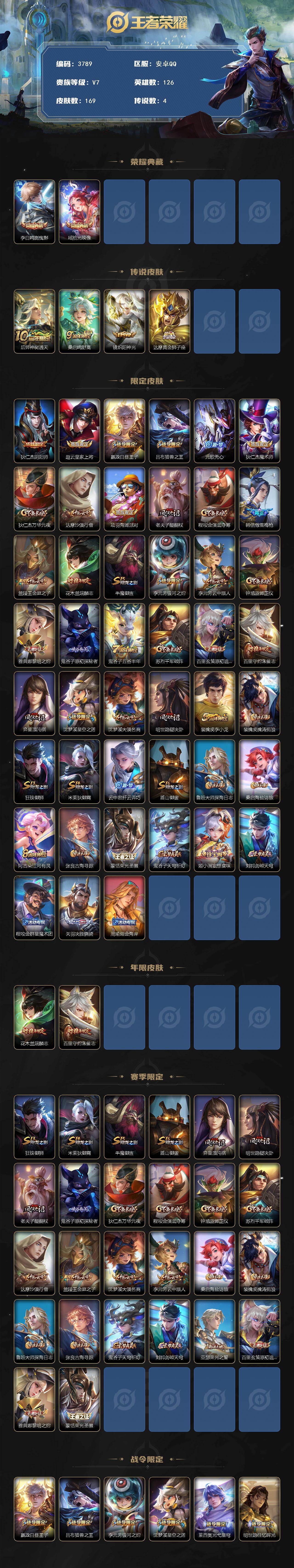 WZCMW4123581王者荣耀账号详情图2