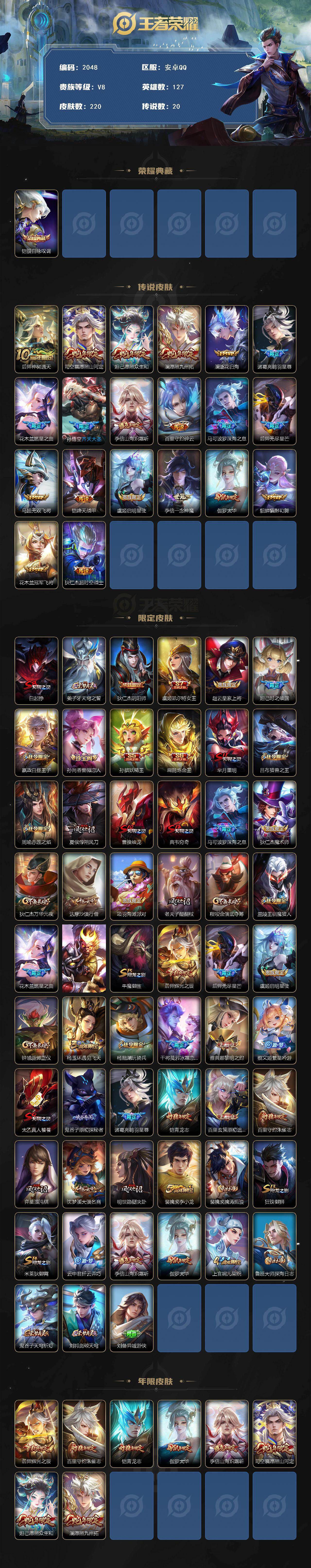 WZQM4121139王者荣耀账号详情图3