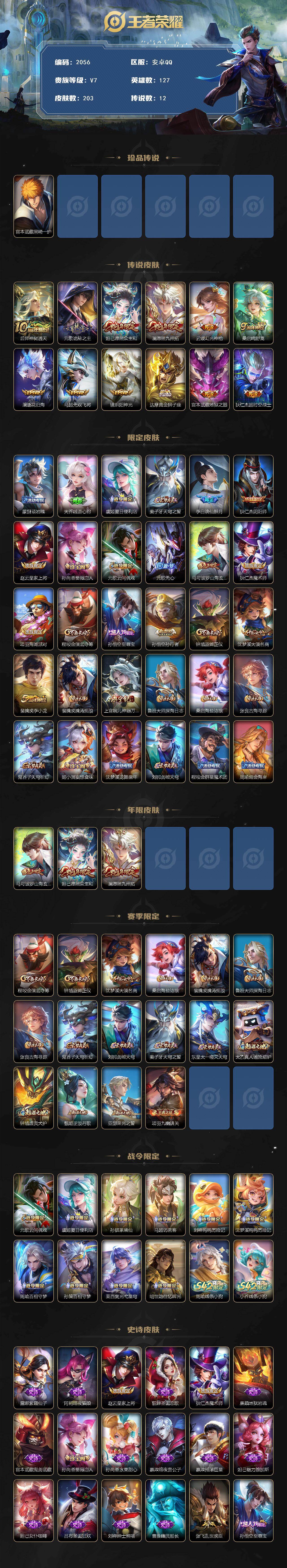 WZQM4121147王者荣耀账号详情图3