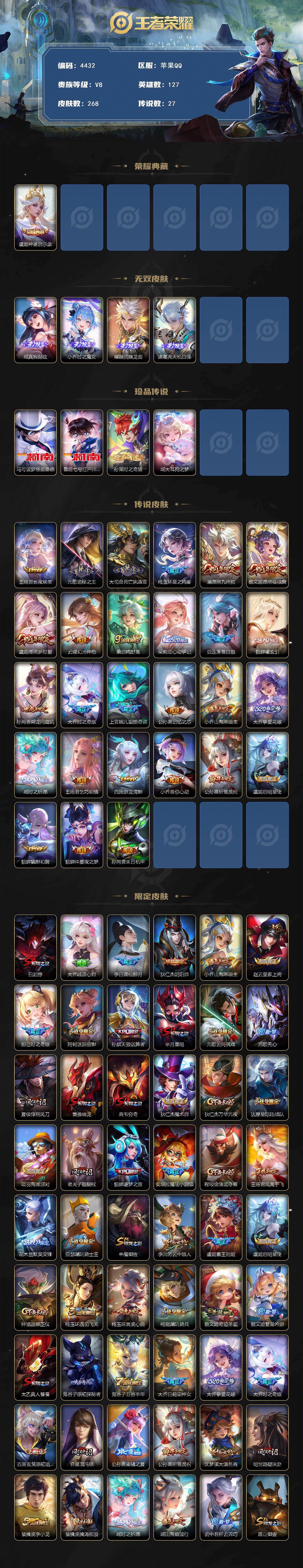 WZJZ4139294王者荣耀账号详情图2